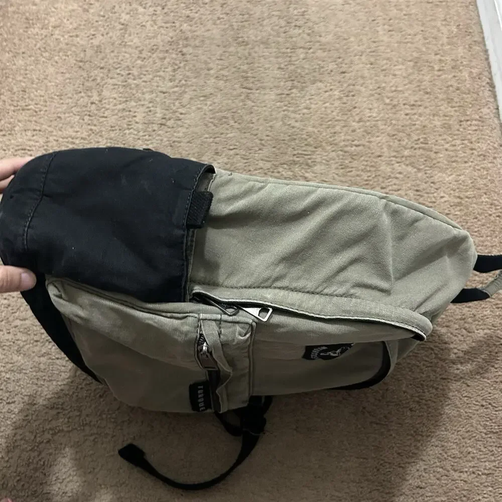 Torque Motorcycle Co. Canvas Backpack Dri Duck Green